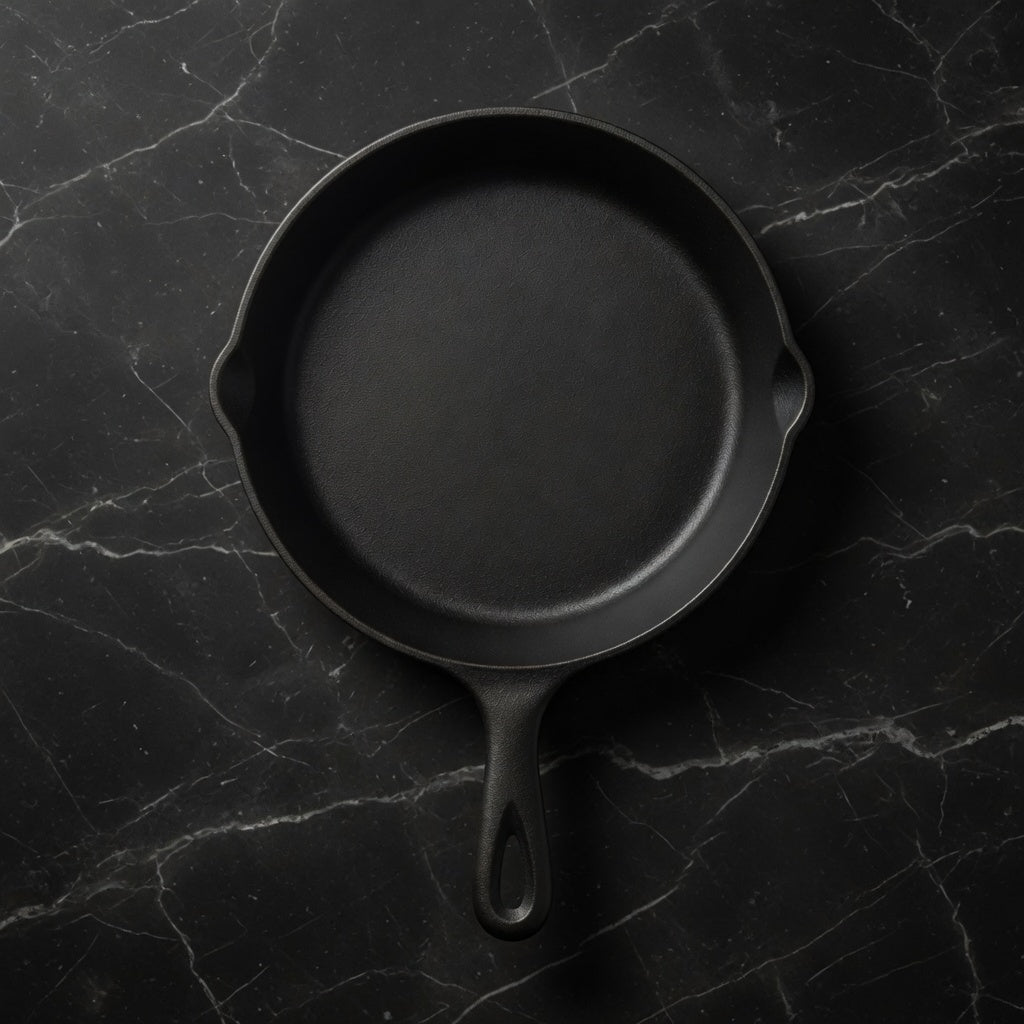 SAINT LAWRENCE Raw Cast Iron Skillet - 16cm, 20cm or 25cm Pre-Seasoned Uncoated Non-stick Frying Pan for Stovetop & Oven