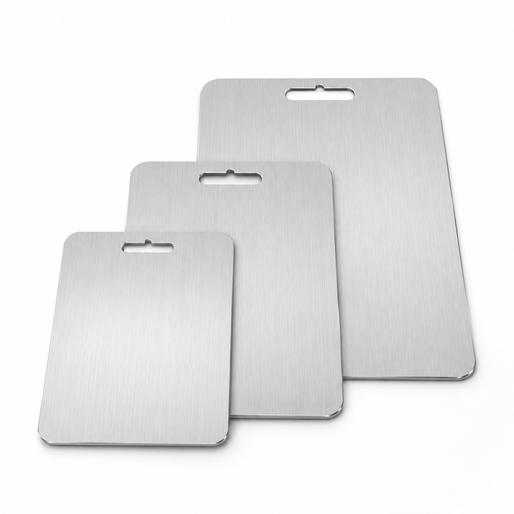 SAINT LAWRENCE Pure Titanium Cutting Board – Durable Double-Sided Non-Slip Kitchen Chopping Board