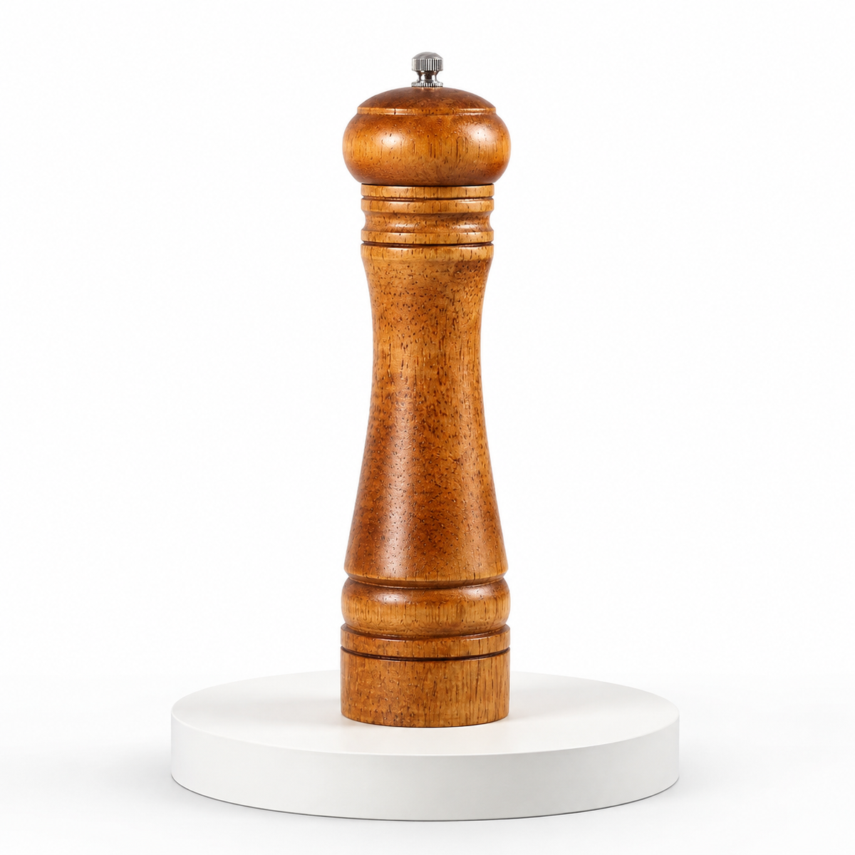 SAINT LAWRENCE Walnut Pepper Mill – Manual Ceramic Grinder, Adjustable Coarseness, 8", 10"
