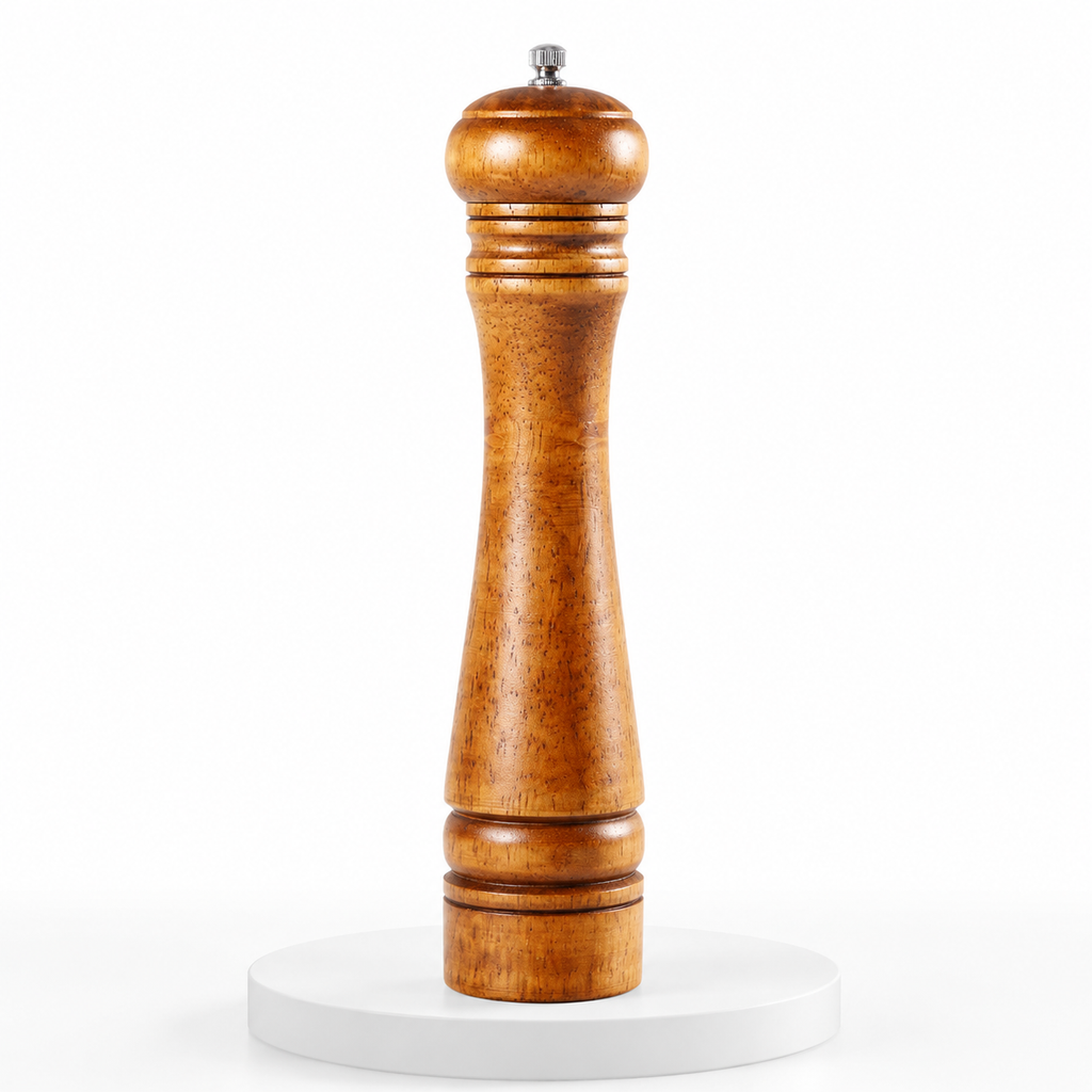 SAINT LAWRENCE Walnut Pepper Mill – Manual Ceramic Grinder, Adjustable Coarseness, 8", 10"