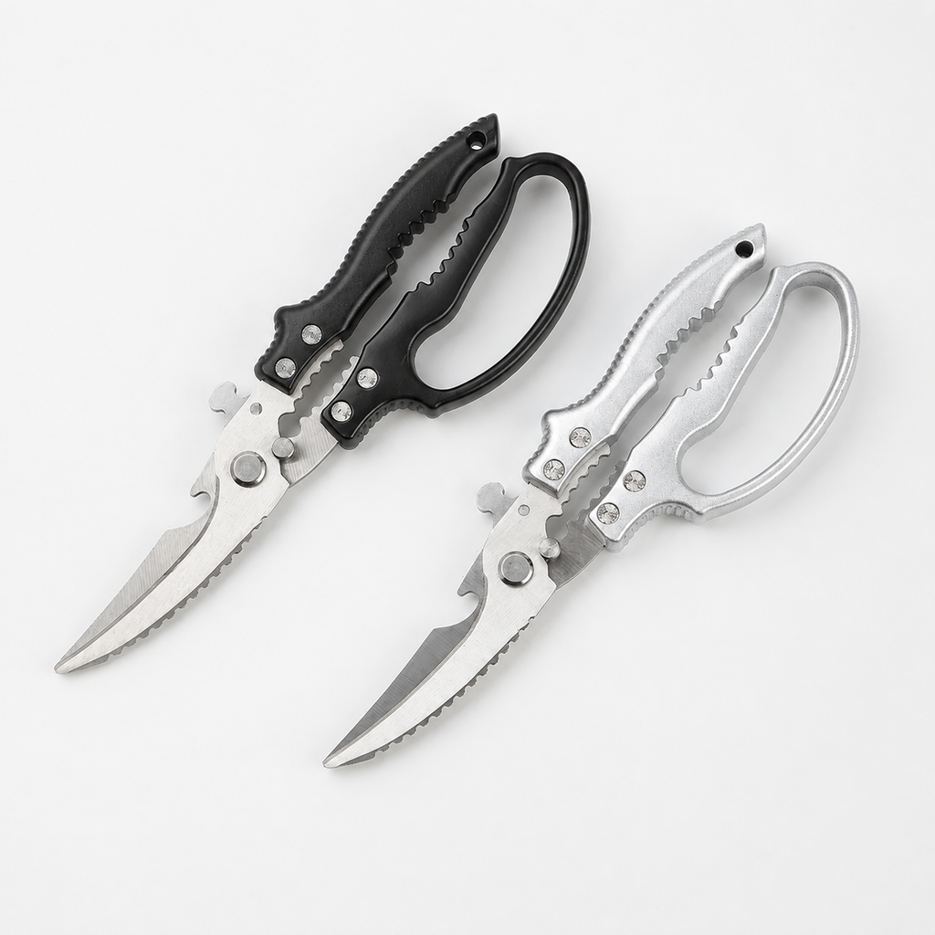 SAINT LAWRENCE Heavy Duty Kitchen Shears – Stainless Steel Multipurpose Fish & Poultry Bone Scissors with Bottle Opener