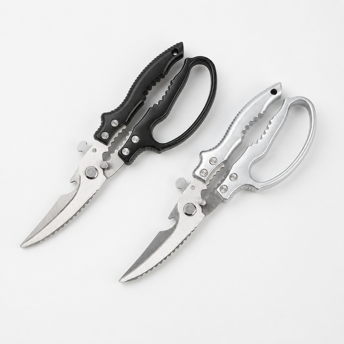 SAINT LAWRENCE Heavy Duty Kitchen Shears – Stainless Steel Multipurpose Fish & Poultry Bone Scissors with Bottle Opener