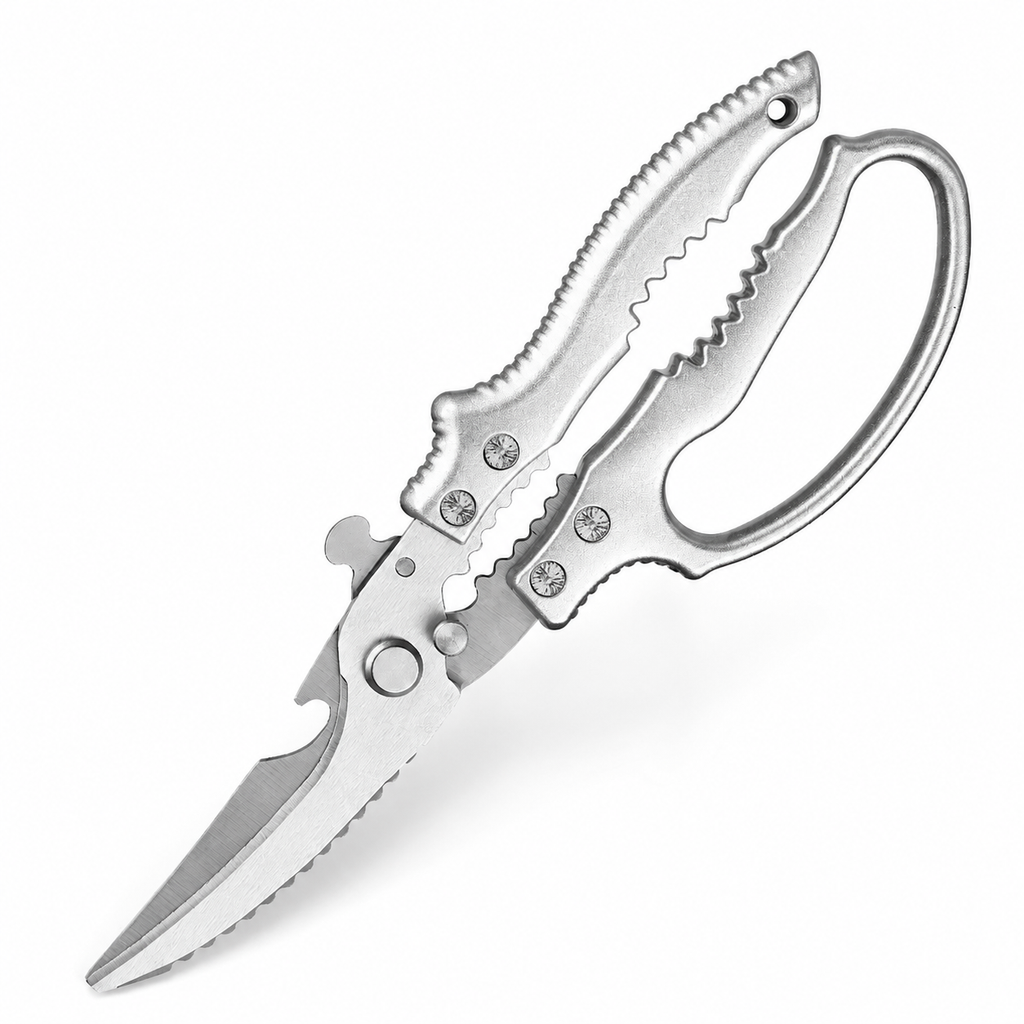 SAINT LAWRENCE Heavy Duty Kitchen Shears – Stainless Steel Multipurpose Fish & Poultry Bone Scissors with Bottle Opener
