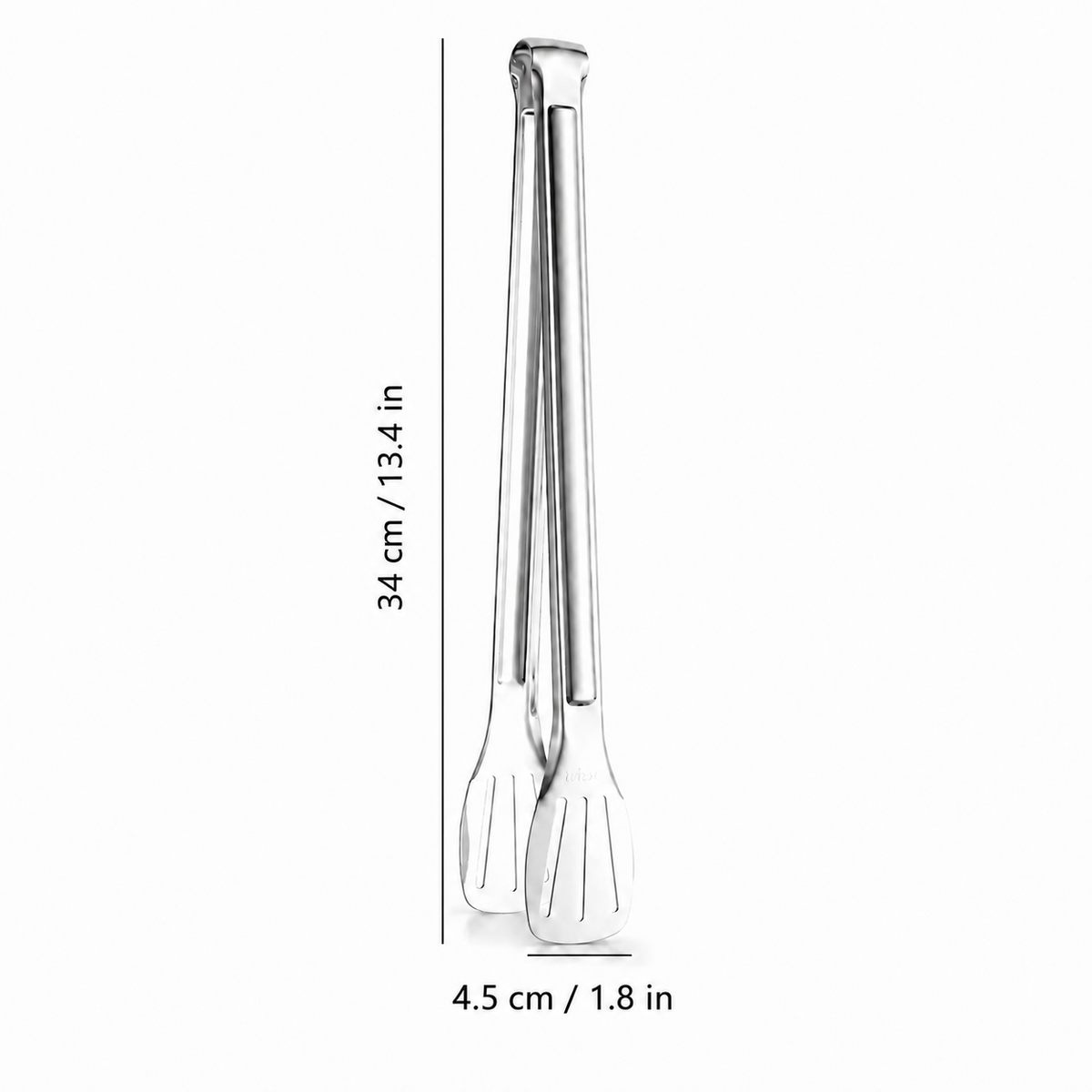 SAINT LAWRENCE Stainless Steel Kitchen Tongs – Slotted Grilling & Serving Tongs, 7"/9"/12"/14"