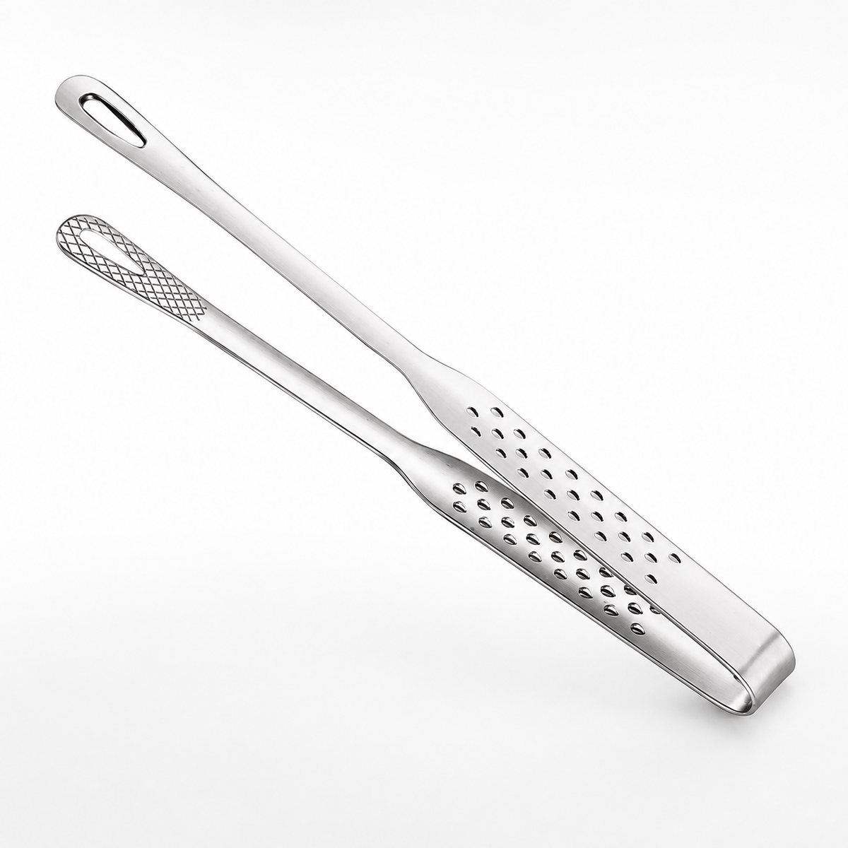 SAINT LAWRENCE 316 Stainless Steel BBQ Tongs — Non-Slip Grilling & Serving Tongs, Short/Long