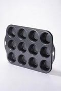 SAINT LAWRENCE 12-Cavity Non-Stick Carbon Steel Muffin Pan with Removable Bottoms
