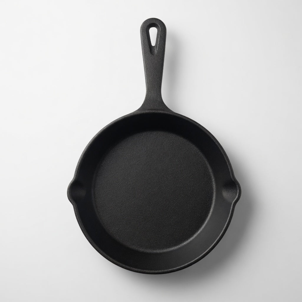 SAINT LAWRENCE 3-Piece Raw Cast Iron Skillet Set - 16cm, 20cm & 25cm Pre-Seasoned Uncoated Non-stick Frying Pans