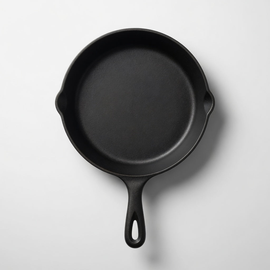 SAINT LAWRENCE Raw Cast Iron Skillet - 16cm, 20cm or 25cm Pre-Seasoned Uncoated Non-stick Frying Pan for Stovetop & Oven
