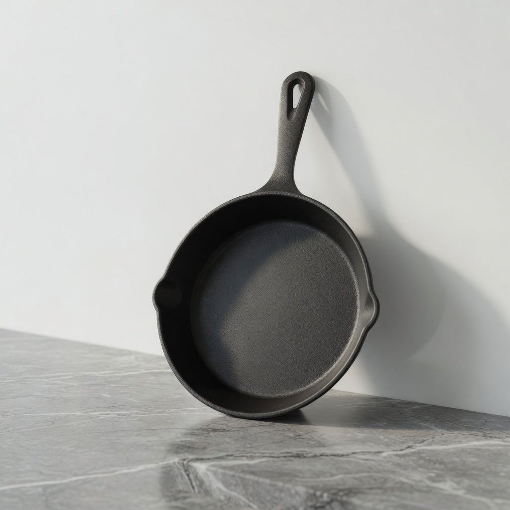 SAINT LAWRENCE Raw Cast Iron Skillet - 16cm, 20cm or 25cm Pre-Seasoned Uncoated Non-stick Frying Pan for Stovetop & Oven