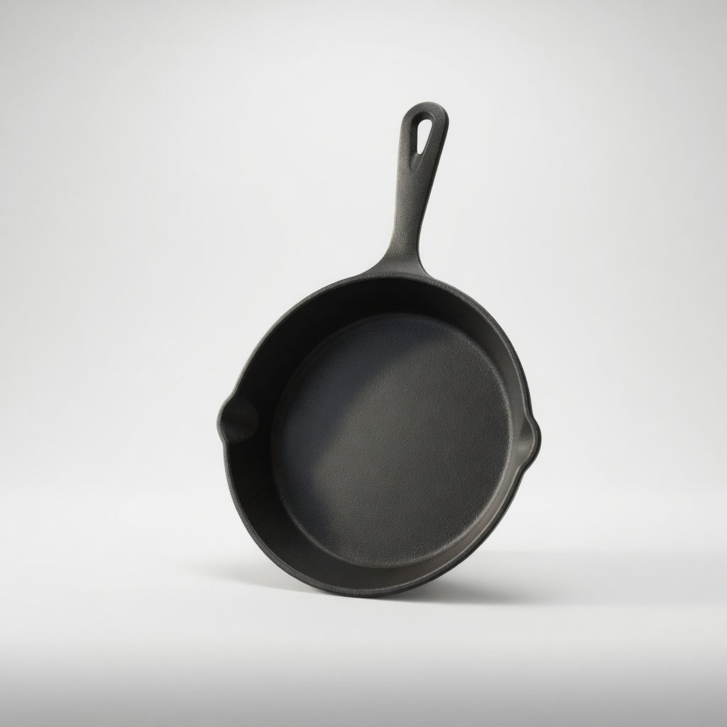 SAINT LAWRENCE Raw Cast Iron Skillet - 16cm, 20cm or 25cm Pre-Seasoned Uncoated Non-stick Frying Pan for Stovetop & Oven