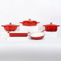 SAINT LAWRENCE 8-Piece Nontoxic Enameled Cast Iron Cookware Set